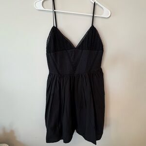 NWT Zara Black Spaghetti Strap Dress